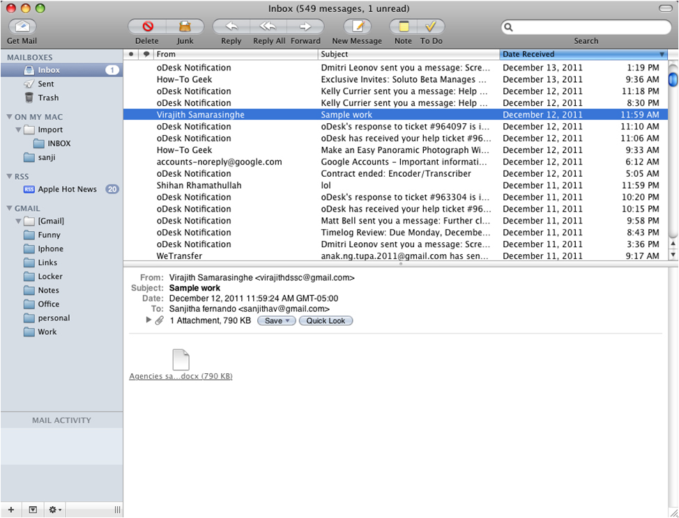 gmail apps for mac os x